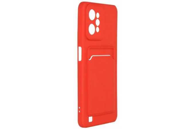 Чехол NEYPO Poket Matte Xiaomi Redmi 12 красный  с кармашком