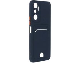 Чехол NEYPO Poket Matte Xiaomi Redmi 12 т-синий  с кармашком