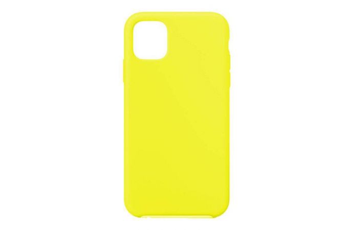 Чехол для iPhone 15 (6,1) Silicone Case Soft Touch (ярко-желтый)