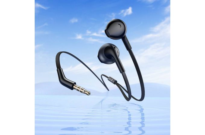 Наушники вакуумные проводные HOCO M115 Sagacious universal earphones with microphone (черный)