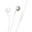 Наушники вакуумные проводные HOCO M115 Sagacious universal earphones with microphone (белый)