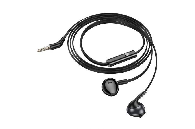 Наушники вакуумные проводные HOCO M115 Sagacious universal earphones with microphone (белый)