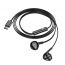 Наушники вакуумные проводные HOCO M115 Sagacious universal earphones with microphone штекер Type-C (черный)