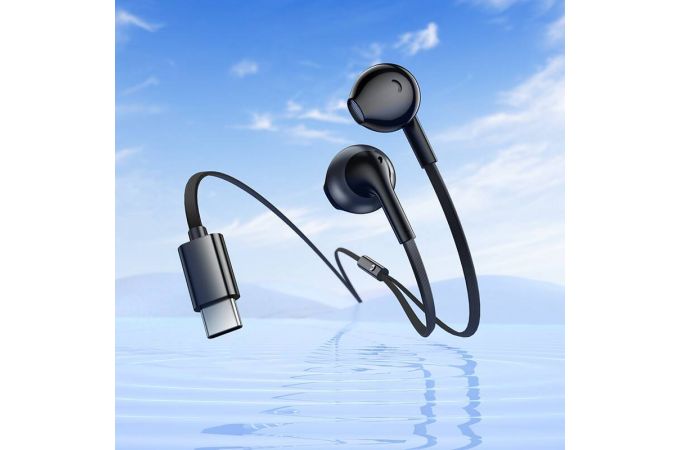 Наушники вакуумные проводные HOCO M115 Sagacious universal earphones with microphone штекер Type-C (белый)