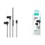 Наушники вакуумные проводные HOCO M116 Benevolent universal digital earphones with microphone штекер Lightning (черный)