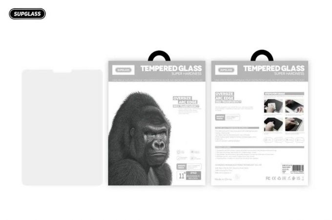 Защитное стекло SUPGLASS SG-20 Ipad Glass Oversize ARC Edge Transparnt Ipad 2019/2020/2021' 10.2