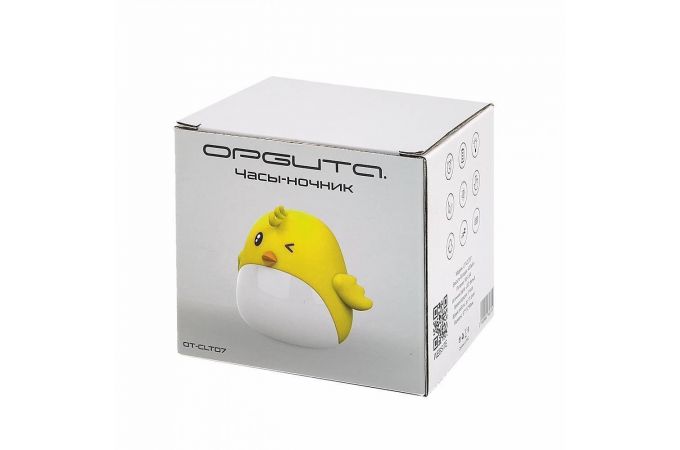 Часы настольные-ночник Орбита OT-CLT07 детские (будильник, температура, дата)