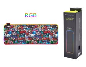 Коврик для мышки с RGB подсветкой Орбита OT-PCM54 (граффити, 30*80 см)