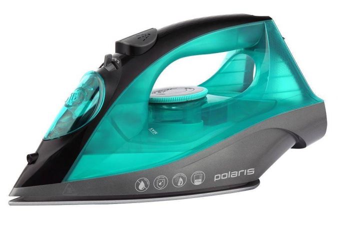 Утюг POLARIS PIR 2430K бирюзовый 2400 Вт, керамическая подошва