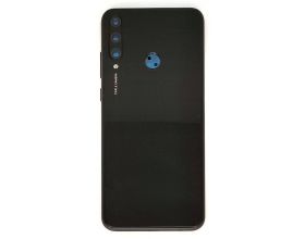 Задняя крышка для Huawei Y6p + стекло камеры (черный)