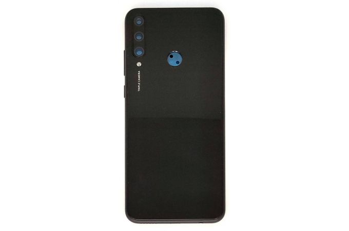 Задняя крышка для Huawei Y6p + стекло камеры (черный)