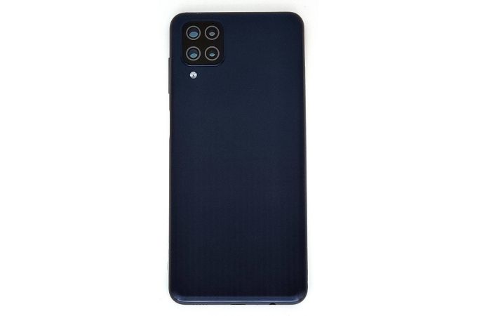 Задняя крышка для Samsung M127F Galaxy M12 + стекло камеры (черный)