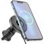 Держатель автомобильный для телефона BOROFONE BH202 magnetic wireless Fast charger в решетку воздуховода серый