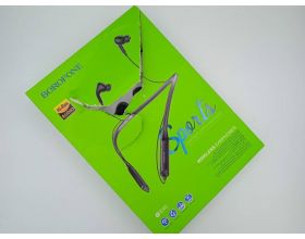 Наушники вакуумные беспроводные BOROFONE BE45 Delightful sports wireless earphonesl Bluetooth (черный) (УЦЕНКА! МЯТАЯ УПАКОВКА)