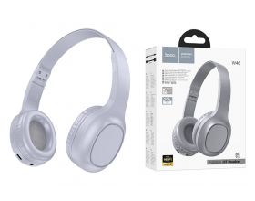 Наушники мониторные беспроводные HOCO W46 wireless headphones Bluetooth (светло синий)