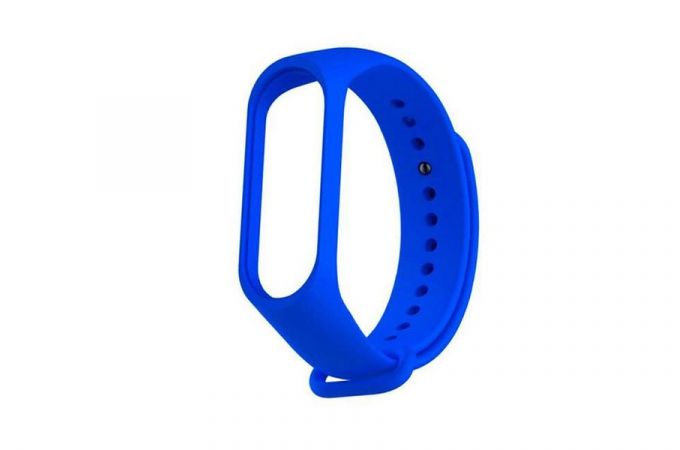 Ремешок силиконовый для XIAOMI MI Band 3/MI Band 4 цвет синий