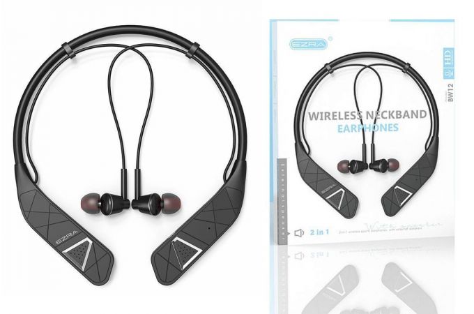 Наушники вакуумные беспроводные EZRA BW12 Bluetooth (черный)