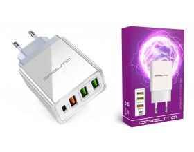 Сетевое зарядное устройство USB Орбита OT-APU58 PD+QC3.0, 3000mA (белый)