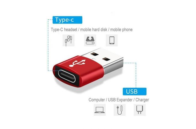 Переходник Орбита OT-SMA29 (штекер USB 3.0 - гнездо TYPE-C)