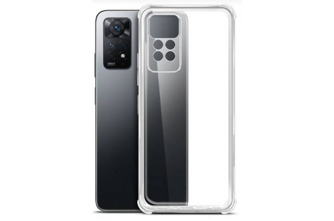 Чехол BoraSCO силиконовый Xiaomi Redmi Note 11 Pro прозрачный