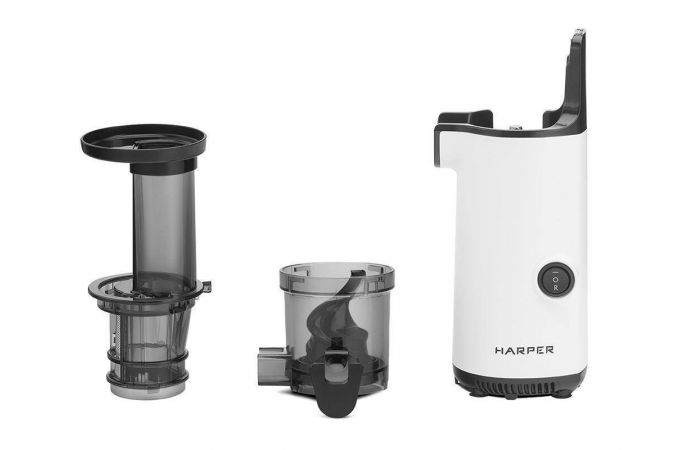 Соковыжималка HARPER HJE-S01 белый 130Вт, шнековая технология