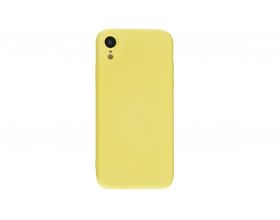 Чехол для iPhone XR с отверстием под камеры (желтый)