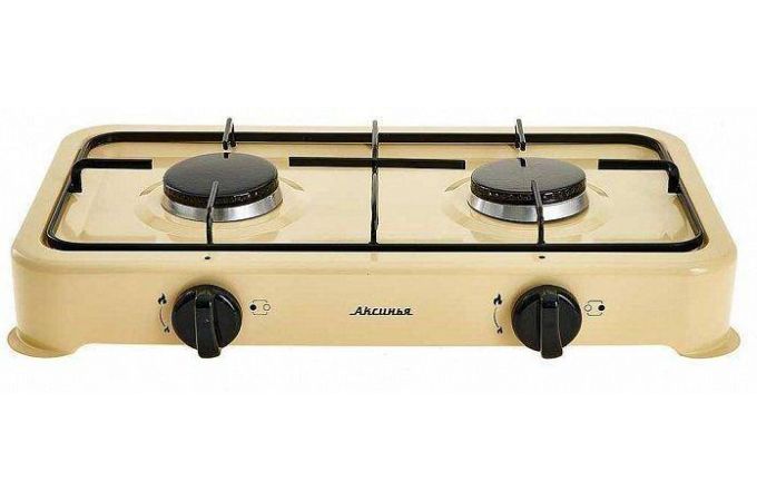 Плитка газовая АКСИНЬЯ КС-106 бежевый   2 конфорки