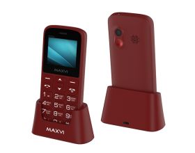 Сотовый телефон MAXVI  B100 DS Wine Red