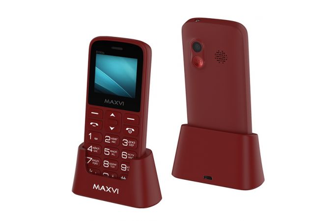 Сотовый телефон MAXVI  B100 DS Wine Red