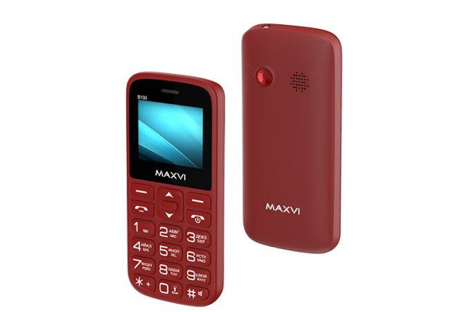 Сотовый телефон MAXVI  B100 Wine Red