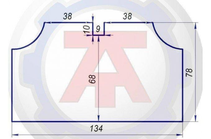 Автотепло №25, автомобильный утеплитель двигателя 2,6 кг, 134х78 см.