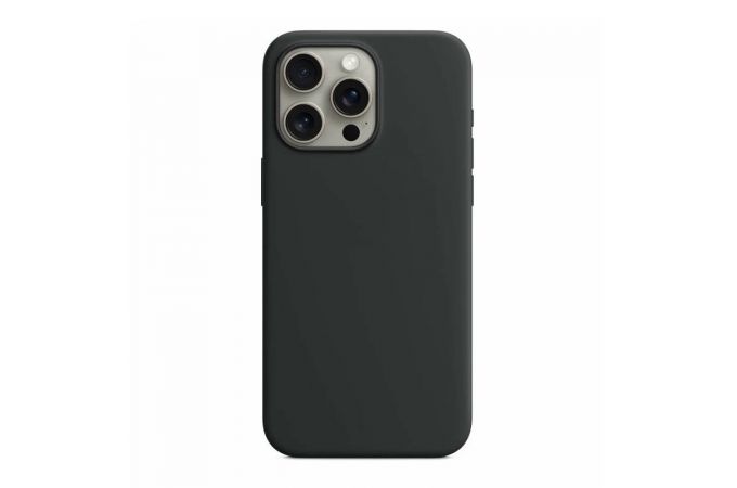 Чехол для iPhone 15 (6,1) Soft Touch MagSafe Black (черный)