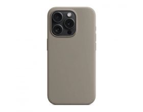 Чехол для iPhone 15 (6,1) Soft Touch MagSafe Clay (серый)