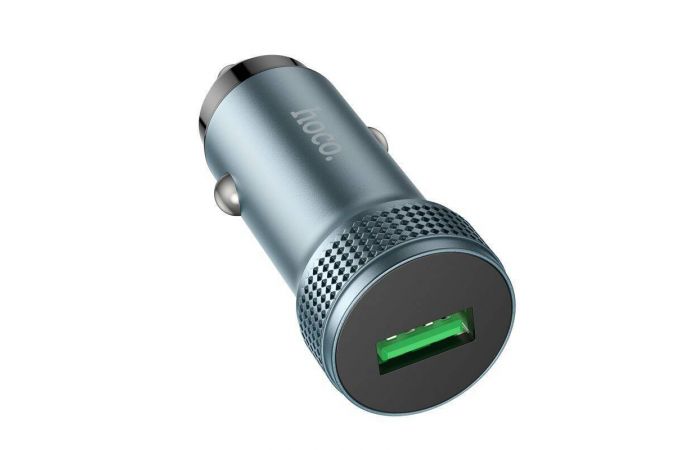 Автомобильное зарядное устройство АЗУ USB HOCO Z49А Level QC3.0 (серый)
