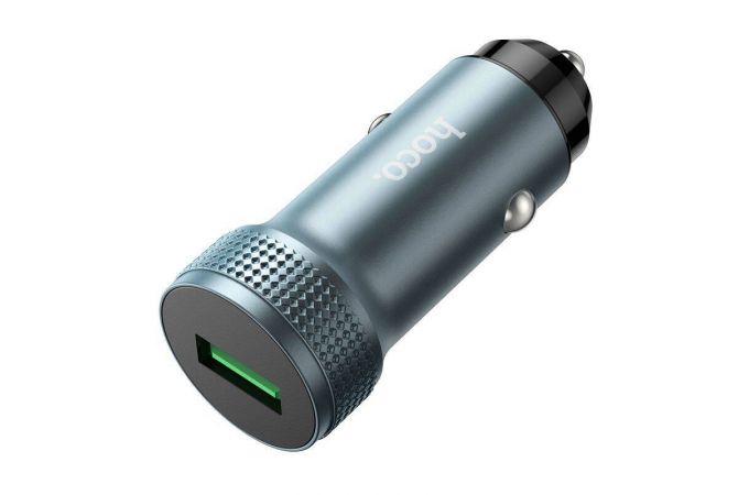 Автомобильное зарядное устройство АЗУ USB HOCO Z49А Level QC3.0 (серый)