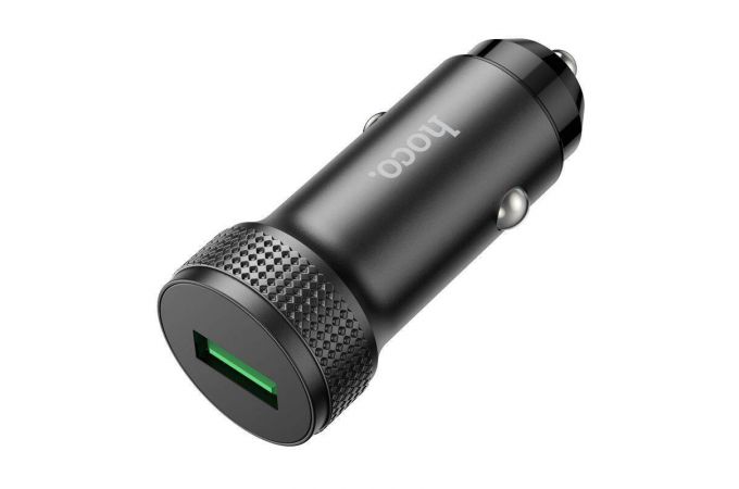 Автомобильное зарядное устройство АЗУ USB HOCO Z49А Level QC3.0 (черный)
