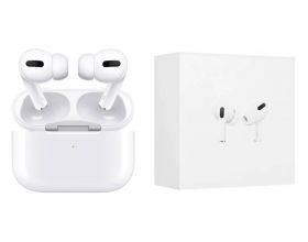 Наушники вакуумные беспроводные AirPods PRO (copy orig) (белый) PREMIUM шумопод.