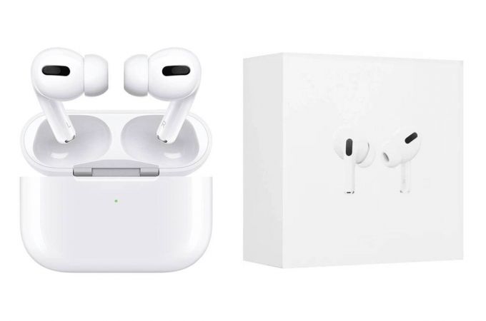 Наушники вакуумные беспроводные AirPods PRO (copy orig) (белый) PREMIUM шумопод.
