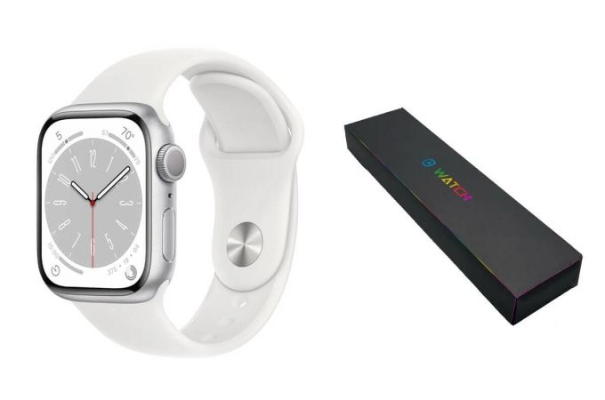 Смарт часы iWATCH 45 mm (серебро)