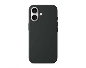 Чехол для iPhone 16 Silicone case Magsafe for IP 16 (6.1) Black (черный)