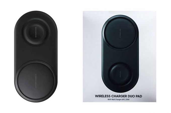 Беспроводное зарядное устройство 2 в 1 Samsung Duo Pad (черный) (or.)