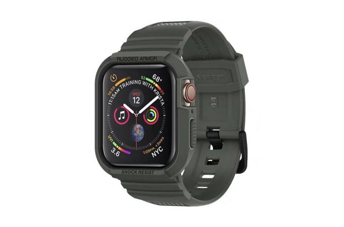Ремешок Spigen Rugged Armor Apple Watch 44/45 (Зеленый)