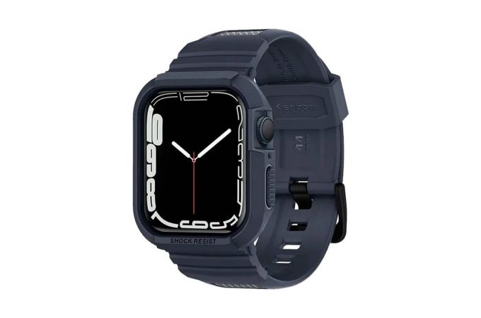 Ремешок Spigen Rugged Armor Apple Watch 44/45 (Синий)