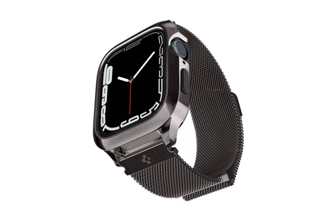 Ремешок Metal Fit Apple Watch 45/44 (Черный)