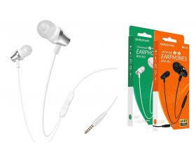 Наушники вакуумные проводные BOROFONE BM38 Bright sound Universal earphones (серебристый)