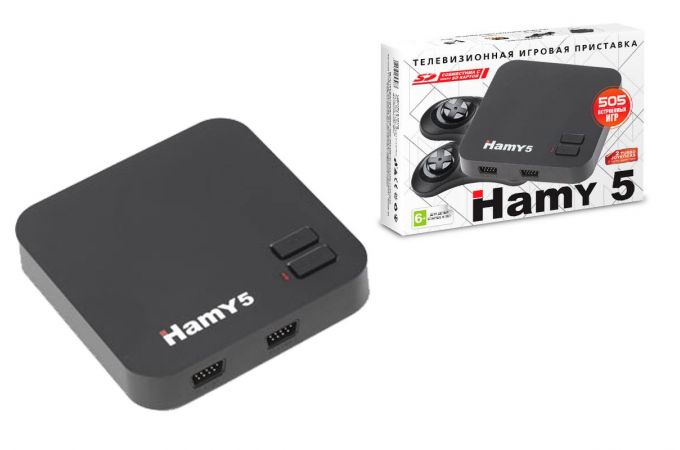 Игровая приставка "Hamy 5" 16+8 Bit (505 встроенных игр) (Белая коробка)