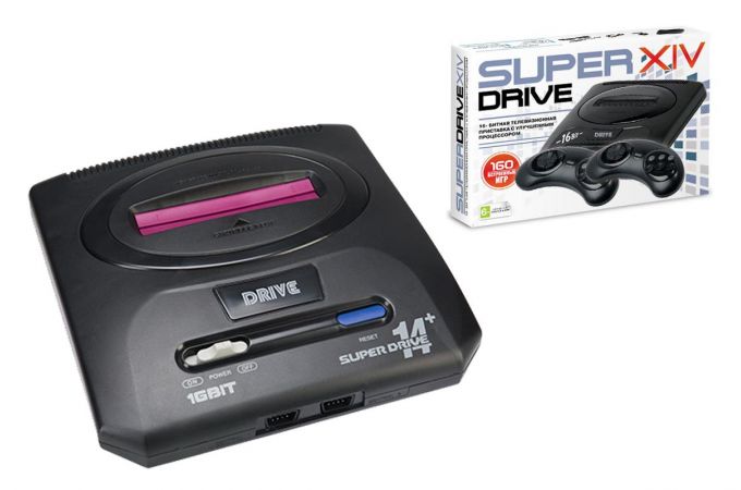 Игровая Приставка Super Drive 14 16 Bit (160 встроенных игр)