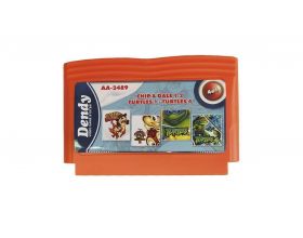 Картридж 8 bit 4в1  AA-2489 TURTLES 1+4+CHIP & DALE 1+2