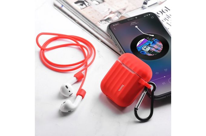 Чехол для наушников HOCO WB10 AirPods  Copy orig. (красный)