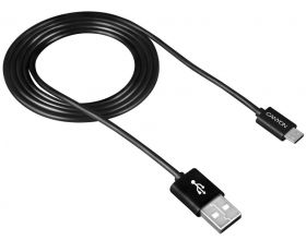 Кабель USB - MicroUSB Canyon UM-1 (черный)